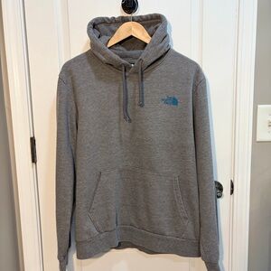 The North Face Circular Design Hoodie Grey Graphic Logo Size L